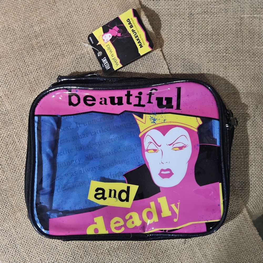 NWT Disney Wet n Wild Villians Cosmetics Bag